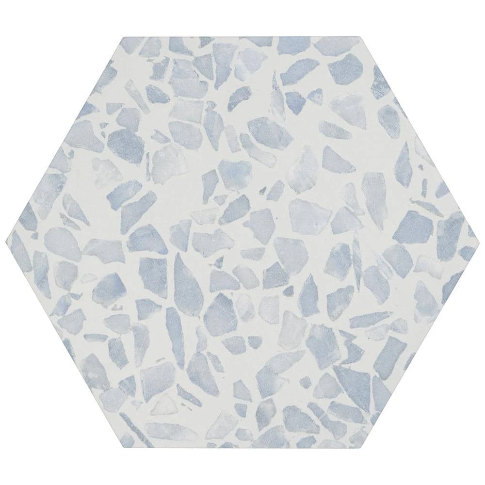 Fusion Hex Blue Terrazzo 9.13 in. x 10.51 in. Matte Porcelain Floor and Wall Tile (8.07 sq.ft. / Case) by Ivy Hill Tile 3 Fusion Hex Blue Terrazzo 9.13 in. x 10.51 in. Matte Porcelain Floor and Wall Tile (8.07 sq.ft. / Case) by Ivy Hill Tile