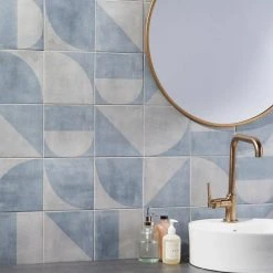 Quincy Blue 7.87 in. x 7.87 in. Matte Porcelain Floor and Wall Tile (11.19 sq. ft./Case) by Ivy Hill Tile 19 Quincy Blue 7.87 in. x 7.87 in. Matte Porcelain Floor and Wall Tile (11.19 sq. ft./Case) by Ivy Hill Tile -Tile Elegant Shop blue ivy hill tile porcelain tile ext3rd106335 76 1000