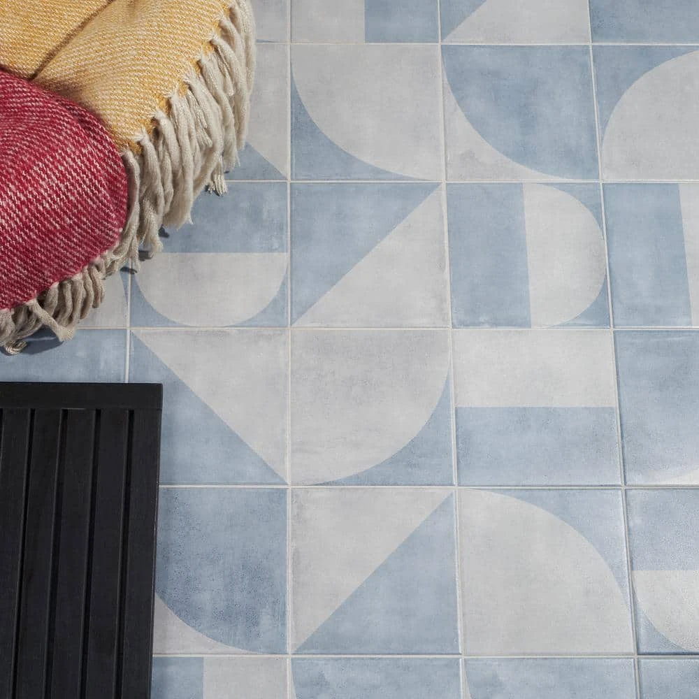 Quincy Blue 7.87 in. x 7.87 in. Matte Porcelain Floor and Wall Tile (11.19 sq. ft./Case) by Ivy Hill Tile 4 Quincy Blue 7.87 in. x 7.87 in. Matte Porcelain Floor and Wall Tile (11.19 sq. ft./Case) by Ivy Hill Tile - Image 2