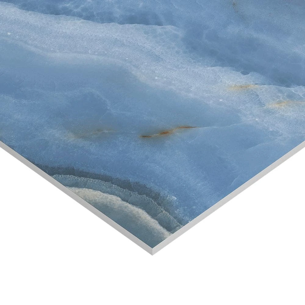 Jume Onyx Blue 23.62 in. x 47.24 in. Polished Porcelain Floor and Wall Tile (15.49 sq. ft./Case) by Ivy Hill Tile 8 Jume Onyx Blue 23.62 in. x 47.24 in. Polished Porcelain Floor and Wall Tile (15.49 sq. ft./Case) by Ivy Hill Tile - Image 6