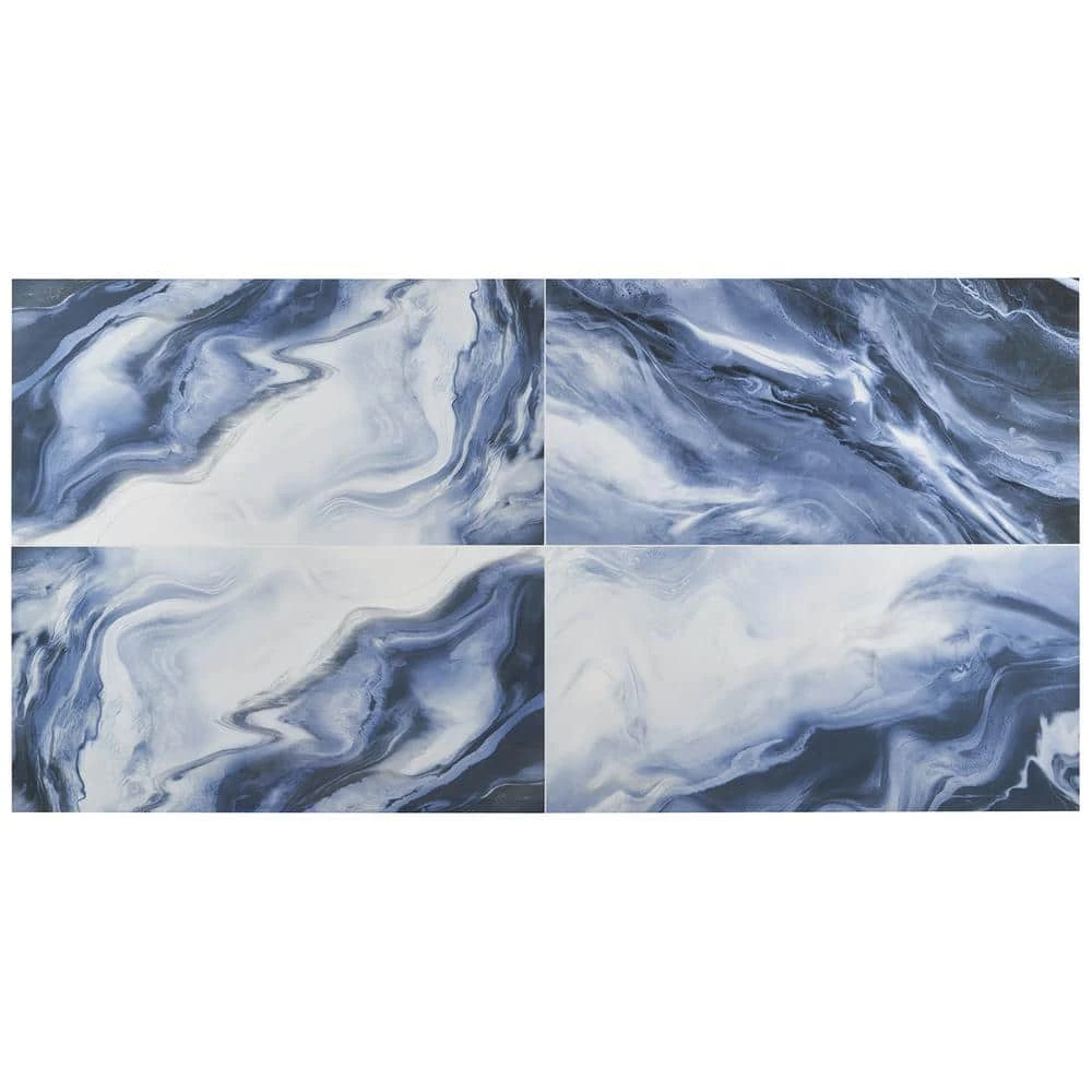 Savannah Blue 23.62 in. x 47.24 in. Polished Porcelain Floor and Wall Tile (15.49 sq. ft./Case) by Ivy Hill Tile 9 Savannah Blue 23.62 in. x 47.24 in. Polished Porcelain Floor and Wall Tile (15.49 sq. ft./Case) by Ivy Hill Tile - Image 7