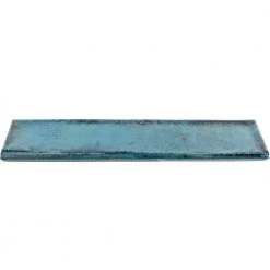 Tile Elegant Shop 28 Moze Blue 3 in. x 12 in. Ceramic Bullnose Trim by Ivy Hill Tile