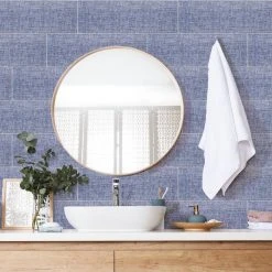 Midnight Fibers Blue 6 in. x 18 in. Glossy Ceramic Wall Tile (12.75 sq. ft. / case) by Jeffrey Court 10 Midnight Fibers Blue 6 in. x 18 in. Glossy Ceramic Wall Tile (12.75 sq. ft. / case) by Jeffrey Court -Tile Elegant Shop blue jeffrey court ceramic tile 95810 c3 1000