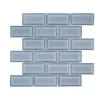 Beverly Blue Bevel 12.375 in. x 12 in. Interlocking Glossy Ceramic Mosaic Tile (10.31 sq. ft./Case) by Jeffrey Court 2 Beverly Blue Bevel 12.375 in. x 12 in. Interlocking Glossy Ceramic Mosaic Tile (10.31 sq. ft./Case) by Jeffrey Court -Tile Elegant Shop blue jeffrey court ceramic tile 96780 64 1000
