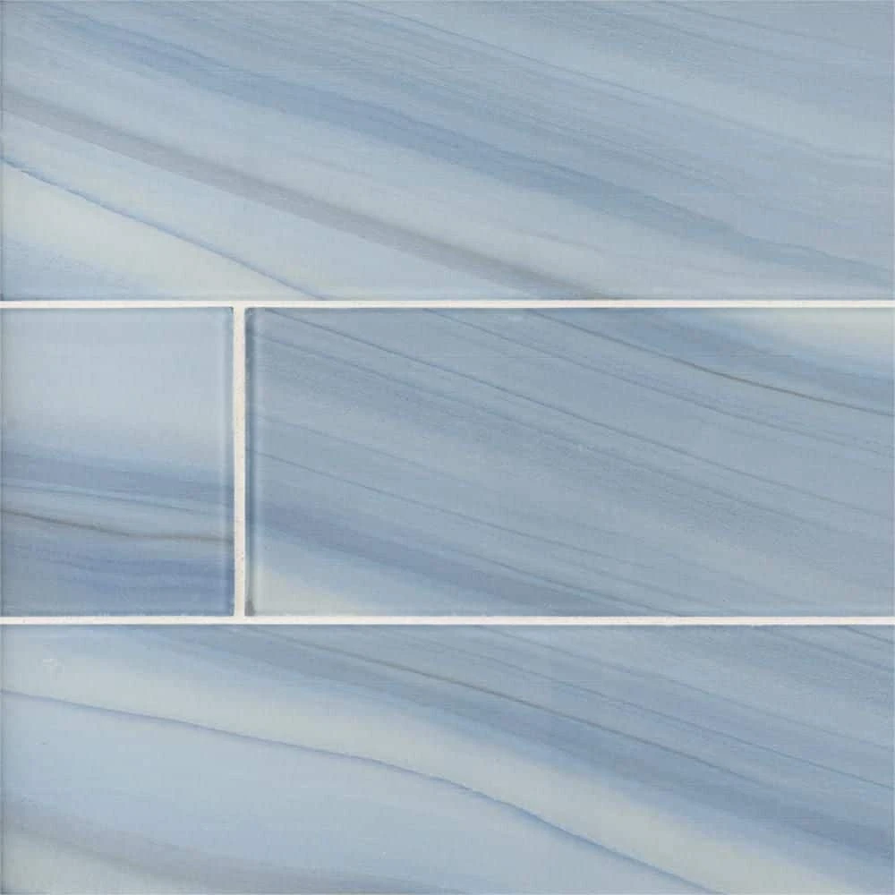Orbit Blue 4 in. x 16 in. Linear Glossy Glass Wall Tile (17.76 sq.ft./Case) by Jeffrey Court 3 Orbit Blue 4 in. x 16 in. Linear Glossy Glass Wall Tile (17.76 sq.ft./Case) by Jeffrey Court