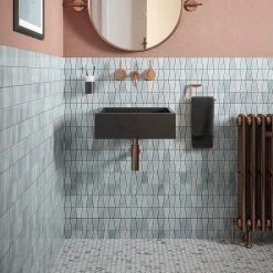 Orbit Trapazoid Blue 12.25 in. x 12.125 in. Trapezoid Gloss Glass Mosaic Wall Tile (20.63 sq. ft./Case) by Jeffrey Court 16 Orbit Trapazoid Blue 12.25 in. x 12.125 in. Trapezoid Gloss Glass Mosaic Wall Tile (20.63 sq. ft./Case) by Jeffrey Court -Tile Elegant Shop blue jeffrey court glass tile 13076 44 1000