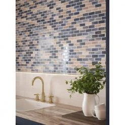 New Moon Blue 11.875 in. x 11.625 in. Interlocking Glossy Glass Mosaic Tile (14.38 sq. ft./Case) by Jeffrey Court 15 New Moon Blue 11.875 in. x 11.625 in. Interlocking Glossy Glass Mosaic Tile (14.38 sq. ft./Case) by Jeffrey Court -Tile Elegant Shop blue jeffrey court glass tile 95993 4f 1000 1