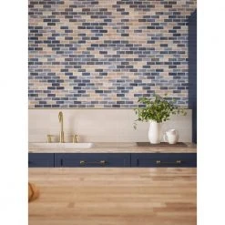 New Moon Blue 11.875 in. x 11.625 in. Interlocking Glossy Glass Mosaic Tile (14.38 sq. ft./Case) by Jeffrey Court 14 New Moon Blue 11.875 in. x 11.625 in. Interlocking Glossy Glass Mosaic Tile (14.38 sq. ft./Case) by Jeffrey Court -Tile Elegant Shop blue jeffrey court glass tile 95993 c3 1000 1