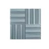 Downtown Parquet Blue 11.625 in. x 11.625 in. Parquet Glass Mosaic Tile (9.38 sq. ft./Case) by Jeffrey Court