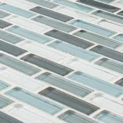 Malibu Breeze Blue 9.75 in. x 11.875 in. Interlocking Glossy Glass Mosaic Tile (8.04 sq. ft./Case) by Jeffrey Court 11 Malibu Breeze Blue 9.75 in. x 11.875 in. Interlocking Glossy Glass Mosaic Tile (8.04 sq. ft./Case) by Jeffrey Court -Tile Elegant Shop blue jeffrey court glass tile 98441 1d 1000