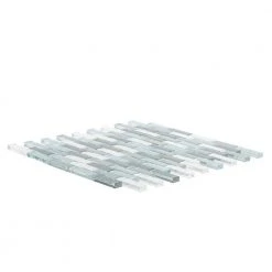 Malibu Breeze Blue 9.75 in. x 11.875 in. Interlocking Glossy Glass Mosaic Tile (0.804 sq. ft./Each) by Jeffrey Court 10 Malibu Breeze Blue 9.75 in. x 11.875 in. Interlocking Glossy Glass Mosaic Tile (0.804 sq. ft./Each) by Jeffrey Court -Tile Elegant Shop blue jeffrey court glass tile 98441 a0 1000 1