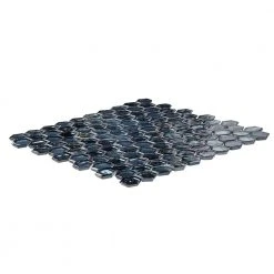 Mermaid Lagoon Blue 11.375 in. x 10.875 in. Hexagon Gloss Glass Wall Mosaic Tile (12.88 sq. ft./Case) by Jeffrey Court 10 Mermaid Lagoon Blue 11.375 in. x 10.875 in. Hexagon Gloss Glass Wall Mosaic Tile (12.88 sq. ft./Case) by Jeffrey Court -Tile Elegant Shop blue jeffrey court glass tile 99301 40 1000