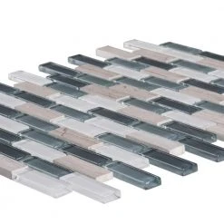 Dolphin Tail Blue 9.75 in. x 11.875 in. Interlocking Gloss Glass and Natural Stone Mosaic Wall Tile (12.06 sq. ft./Case) by Jeffrey Court 9 Dolphin Tail Blue 9.75 in. x 11.875 in. Interlocking Gloss Glass and Natural Stone Mosaic Wall Tile (12.06 sq. ft./Case) by Jeffrey Court -Tile Elegant Shop blue jeffrey court glass tile 99492 40 1000