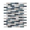Dolphin Tail Blue 9.75 in. x 11.875 in. Interlocking Gloss Glass and Natural Stone Mosaic Wall Tile (12.06 sq. ft./Case) by Jeffrey Court 2 Dolphin Tail Blue 9.75 in. x 11.875 in. Interlocking Gloss Glass and Natural Stone Mosaic Wall Tile (12.06 sq. ft./Case) by Jeffrey Court -Tile Elegant Shop blue jeffrey court glass tile 99492 64 1000