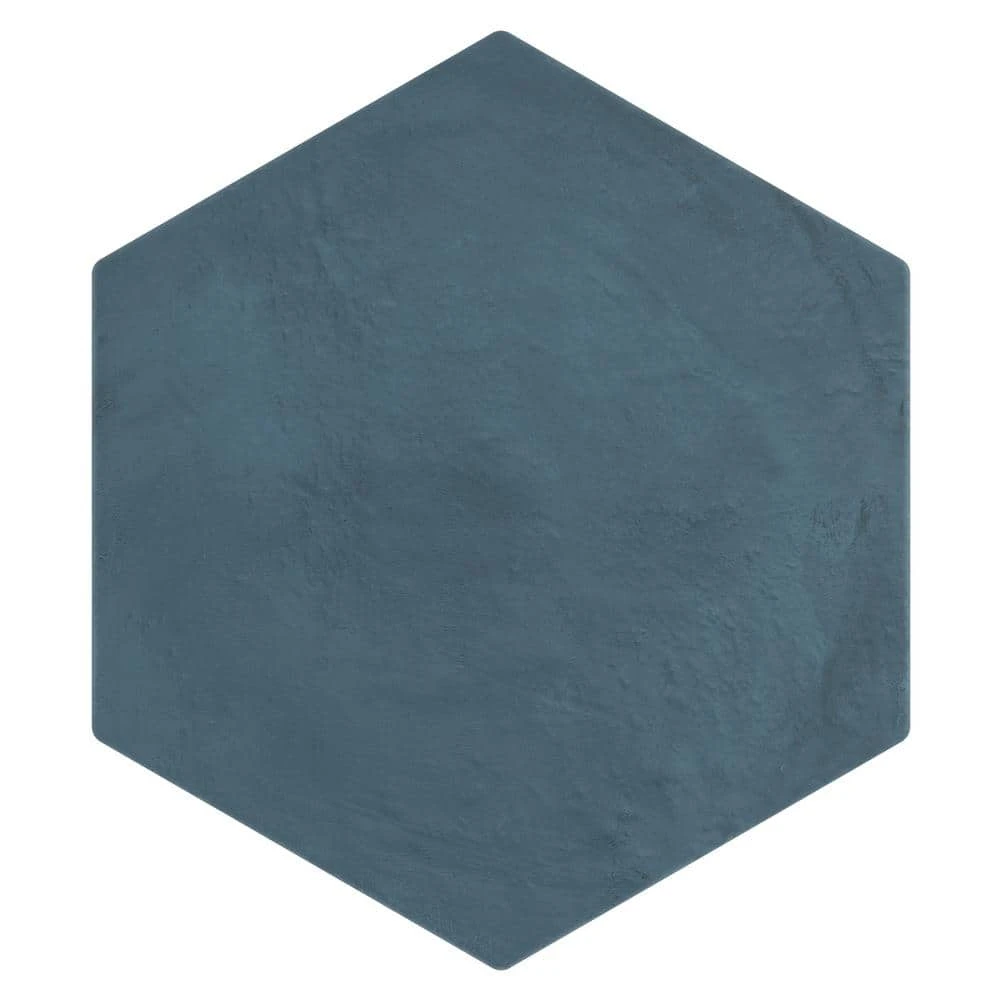 Dash Blue Ocean 8.5 in. x 9.84 in. Matte Hexagon Porcelain Floor and Wall Tile (12.66 sq. ft./Case) by Ivy Hill Tile 3 Dash Blue Ocean 8.5 in. x 9.84 in. Matte Hexagon Porcelain Floor and Wall Tile (12.66 sq. ft./Case) by Ivy Hill Tile