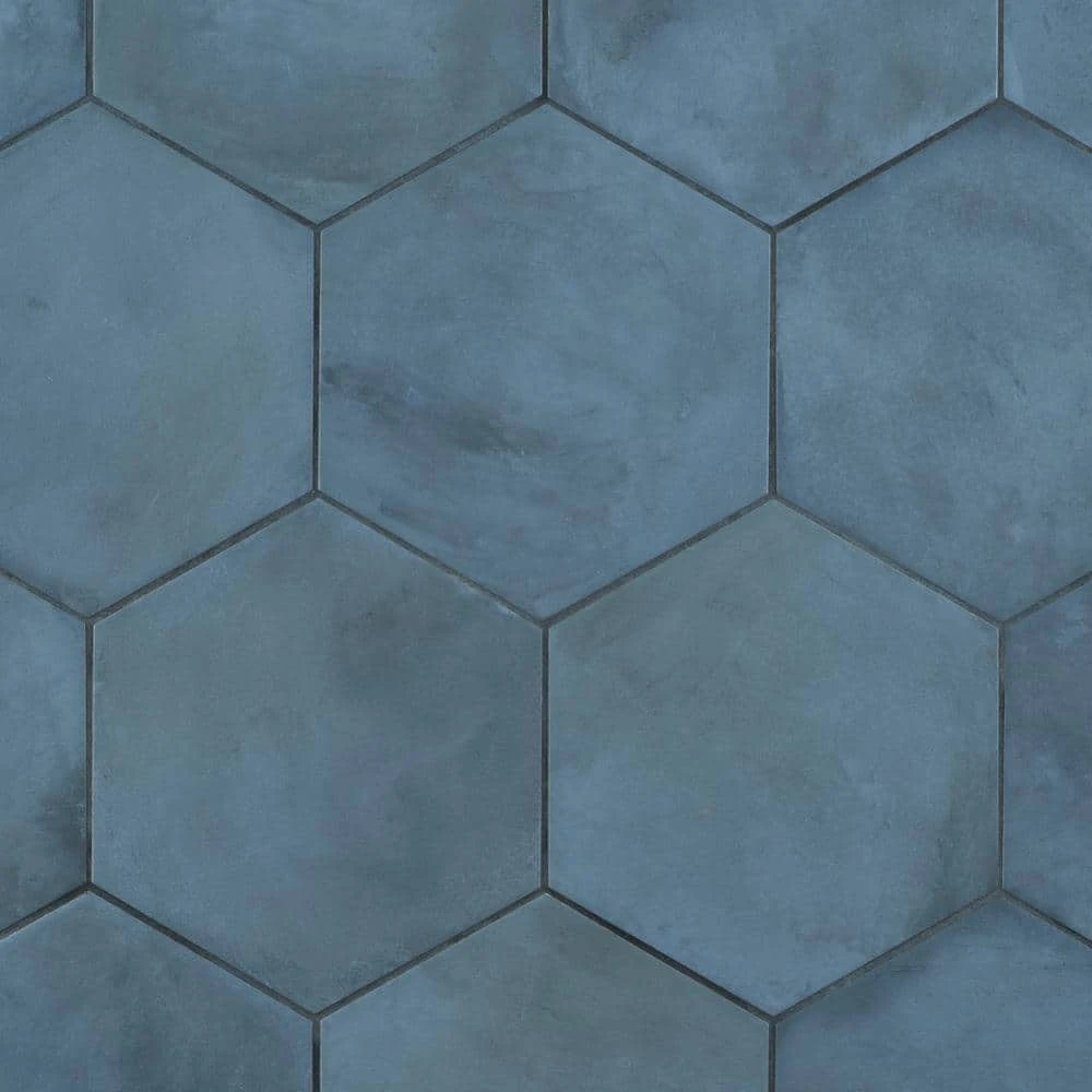 Dash Blue Ocean 8.5 in. x 9.84 in. Matte Hexagon Porcelain Floor and Wall Tile (12.66 sq. ft./Case) by Ivy Hill Tile 5 Dash Blue Ocean 8.5 in. x 9.84 in. Matte Hexagon Porcelain Floor and Wall Tile (12.66 sq. ft./Case) by Ivy Hill Tile - Image 3