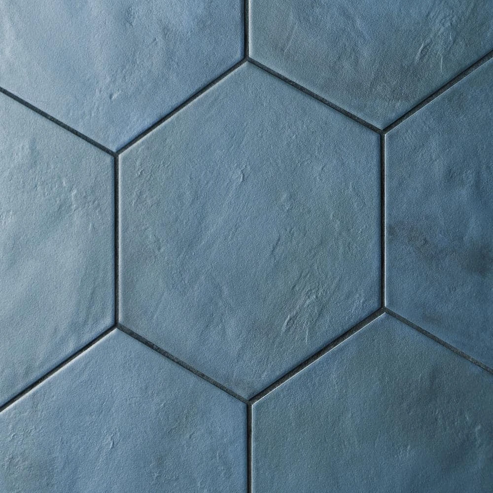 Dash Blue Ocean 8.5 in. x 9.84 in. Matte Hexagon Porcelain Floor and Wall Tile (12.66 sq. ft./Case) by Ivy Hill Tile 9 Dash Blue Ocean 8.5 in. x 9.84 in. Matte Hexagon Porcelain Floor and Wall Tile (12.66 sq. ft./Case) by Ivy Hill Tile - Image 7