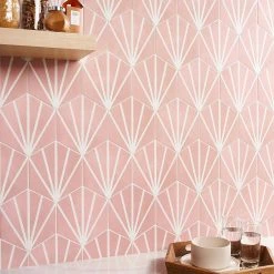 Eclipse Ray Blush 7.79 in. x 8.98 in. Matte Porcelain Floor and Wall Tile (9.03 sq. ft. / Case) by Ivy Hill Tile -Tile Elegant Shop blush ivy hill tile porcelain tile ext3rd104967 76 1000