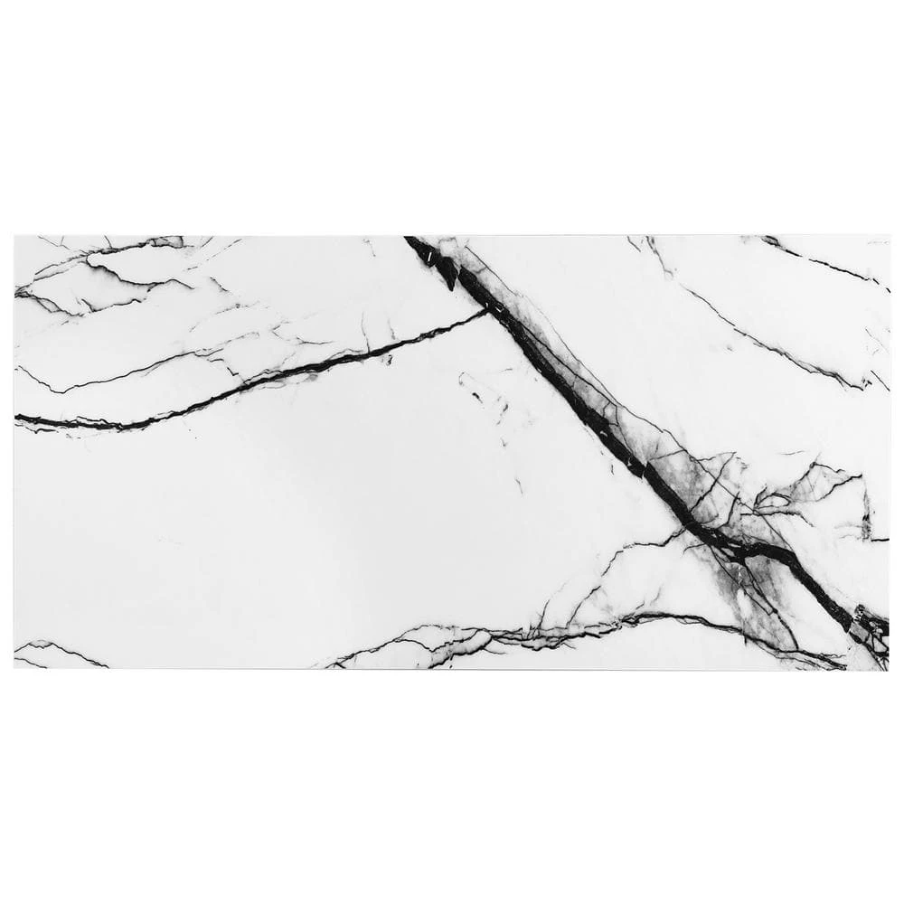 Magnus Breach 11.81 in. x 23.62 in. Polished Porcelain Marble Look Floor and Wall Tile (11.62 sq. ft./Case) by Ivy Hill Tile 6 Magnus Breach 11.81 in. x 23.62 in. Polished Porcelain Marble Look Floor and Wall Tile (11.62 sq. ft./Case) by Ivy Hill Tile - Image 4