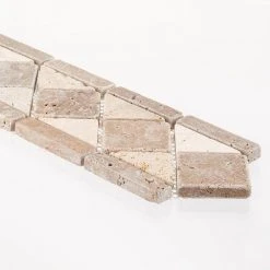 Tumbled Noce Listello 4 in. x 12 in. Decorative Accent Travertine Floor and Wall Tile by Jeffrey Court 10 Tumbled Noce Listello 4 in. x 12 in. Decorative Accent Travertine Floor and Wall Tile by Jeffrey Court -Tile Elegant Shop brown jeffrey court decorative accents 99104 1d 1000