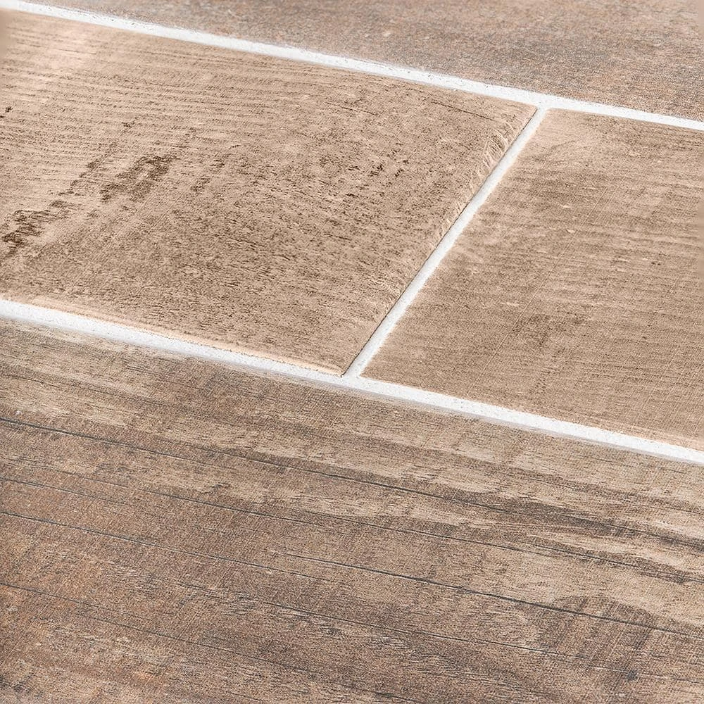 Teakwood Brown 4 in. x 12 in. Matte Porcelain Wall and Floor Tile (13.56 sq. ft./Case) by Jeffrey Court 7 Teakwood Brown 4 in. x 12 in. Matte Porcelain Wall and Floor Tile (13.56 sq. ft./Case) by Jeffrey Court - Image 5