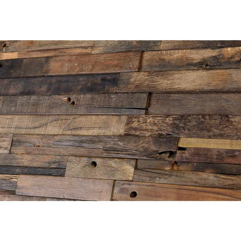 Timber Brownheart 11.81 in. x 23.62 in. Wood Mosaic Wall Tile (1.93 sq. ft.) by Ivy Hill Tile 9 Timber Brownheart 11.81 in. x 23.62 in. Wood Mosaic Wall Tile (1.93 sq. ft.) by Ivy Hill Tile - Image 7