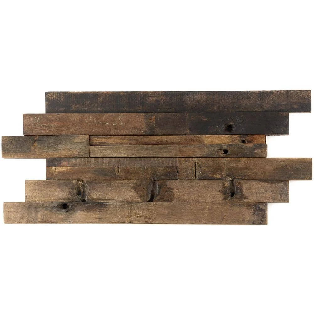 Timber Brownheart 11.81 in. x 23.62 in. Wood Mosaic Wall Tile (1.93 sq. ft.) by Ivy Hill Tile 10 Timber Brownheart 11.81 in. x 23.62 in. Wood Mosaic Wall Tile (1.93 sq. ft.) by Ivy Hill Tile - Image 8