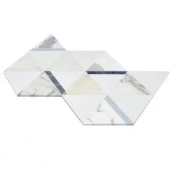 Zandara Calacatta Azul 13.6 in. x 23.6 in. Polished Marble Floor and Wall Mosaic Tile (2.22 sq. ft./Each) by Ivy Hill Tile 14 Zandara Calacatta Azul 13.6 in. x 23.6 in. Polished Marble Floor and Wall Mosaic Tile (2.22 sq. ft./Each) by Ivy Hill Tile -Tile Elegant Shop calacatta azul ivy hill tile marble tile ext3rd106387 1f 1000