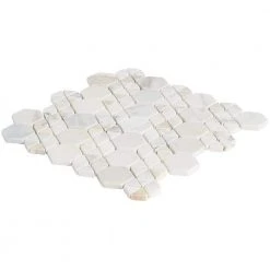 Koror Calacatta 11.73 in. x 12 in. Matte Marble Floor and Wall Mosaic Tile (0.97 sq. ft./Sheet) by Ivy Hill Tile 14 Koror Calacatta 11.73 in. x 12 in. Matte Marble Floor and Wall Mosaic Tile (0.97 sq. ft./Sheet) by Ivy Hill Tile -Tile Elegant Shop calacatta ivy hill tile marble tile ext3rd106285 1f 1000