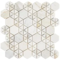 Koror Calacatta 11.73 in. x 12 in. Matte Marble Floor and Wall Mosaic Tile (0.97 sq. ft./Sheet) by Ivy Hill Tile 13 Koror Calacatta 11.73 in. x 12 in. Matte Marble Floor and Wall Mosaic Tile (0.97 sq. ft./Sheet) by Ivy Hill Tile -Tile Elegant Shop calacatta ivy hill tile marble tile ext3rd106285 4f 1000