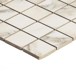 Saroshi Calacatta Rustico 11.81 in. x 11.81 in. Matte Porcelain Floor and Wall Mosaic Tile (0.96 sq. ft./Each) by Ivy Hill Tile 12 Saroshi Calacatta Rustico 11.81 in. x 11.81 in. Matte Porcelain Floor and Wall Mosaic Tile (0.96 sq. ft./Each) by Ivy Hill Tile -Tile Elegant Shop calacatta rustico ivy hill tile mosaic tile ext3rd107373 40 1000