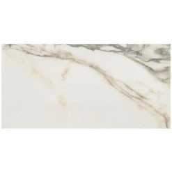 Saroshi Calacatta Rustico 11.81 in. x 23.62 in. Polished Marble Look Porcelain Floor and Wall Tile (9.68 sq. ft. /Case) by Ivy Hill Tile 14 Saroshi Calacatta Rustico 11.81 in. x 23.62 in. Polished Marble Look Porcelain Floor and Wall Tile (9.68 sq. ft. /Case) by Ivy Hill Tile -Tile Elegant Shop calacatta rustico ivy hill tile porcelain tile ext3rd106689 1f 1000