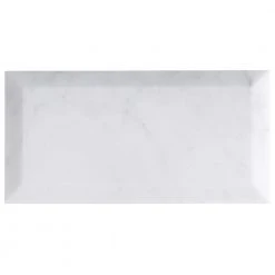 White Carrara Beveled 3 in. x 6 in. x 9mm Polished Marble Subway Tile (40 pieces / 5 sq. ft. / box) by Ivy Hill Tile 18 White Carrara Beveled 3 in. x 6 in. x 9mm Polished Marble Subway Tile (40 pieces / 5 sq. ft. / box) by Ivy Hill Tile -Tile Elegant Shop carrara ivy hill tile marble tile ext3rd100389 1f 1000