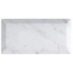 White Carrara Beveled 3 in. x 6 in. x 9mm Polished Marble Subway Tile (40 pieces / 5 sq. ft. / box) by Ivy Hill Tile 19 White Carrara Beveled 3 in. x 6 in. x 9mm Polished Marble Subway Tile (40 pieces / 5 sq. ft. / box) by Ivy Hill Tile -Tile Elegant Shop carrara ivy hill tile marble tile ext3rd100389 44 1000