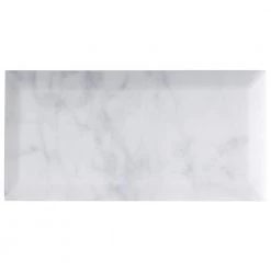 White Carrara Beveled 3 in. x 6 in. x 9mm Polished Marble Subway Tile (40 pieces / 5 sq. ft. / box) by Ivy Hill Tile 20 White Carrara Beveled 3 in. x 6 in. x 9mm Polished Marble Subway Tile (40 pieces / 5 sq. ft. / box) by Ivy Hill Tile -Tile Elegant Shop carrara ivy hill tile marble tile ext3rd100389 fa 1000