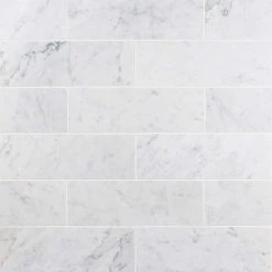 White Carrara 4 in. x 12 in. x 9mm Polished Marble Subway Tile (30 pieces / 10 sq. ft. / box) by Ivy Hill Tile 14 White Carrara 4 in. x 12 in. x 9mm Polished Marble Subway Tile (30 pieces / 10 sq. ft. / box) by Ivy Hill Tile -Tile Elegant Shop carrara ivy hill tile marble tile ext3rd104820 4f 1000