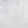 White Carrara 4 in. x 12 in. x 9mm Polished Marble Subway Tile (30 pieces / 10 sq. ft. / box) by Ivy Hill Tile 2 White Carrara 4 in. x 12 in. x 9mm Polished Marble Subway Tile (30 pieces / 10 sq. ft. / box) by Ivy Hill Tile -Tile Elegant Shop carrara ivy hill tile marble tile ext3rd104820 64 1000
