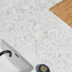 Countryside Flower Carrara 11.81 in. x 11.81 in. Natural Marble Floor and Wall Mosaic Tile (0.96 sq. ft./Each) by Ivy Hill Tile 17 Countryside Flower Carrara 11.81 in. x 11.81 in. Natural Marble Floor and Wall Mosaic Tile (0.96 sq. ft./Each) by Ivy Hill Tile -Tile Elegant Shop carrara ivy hill tile mosaic tile ext3rd106659 76 1000