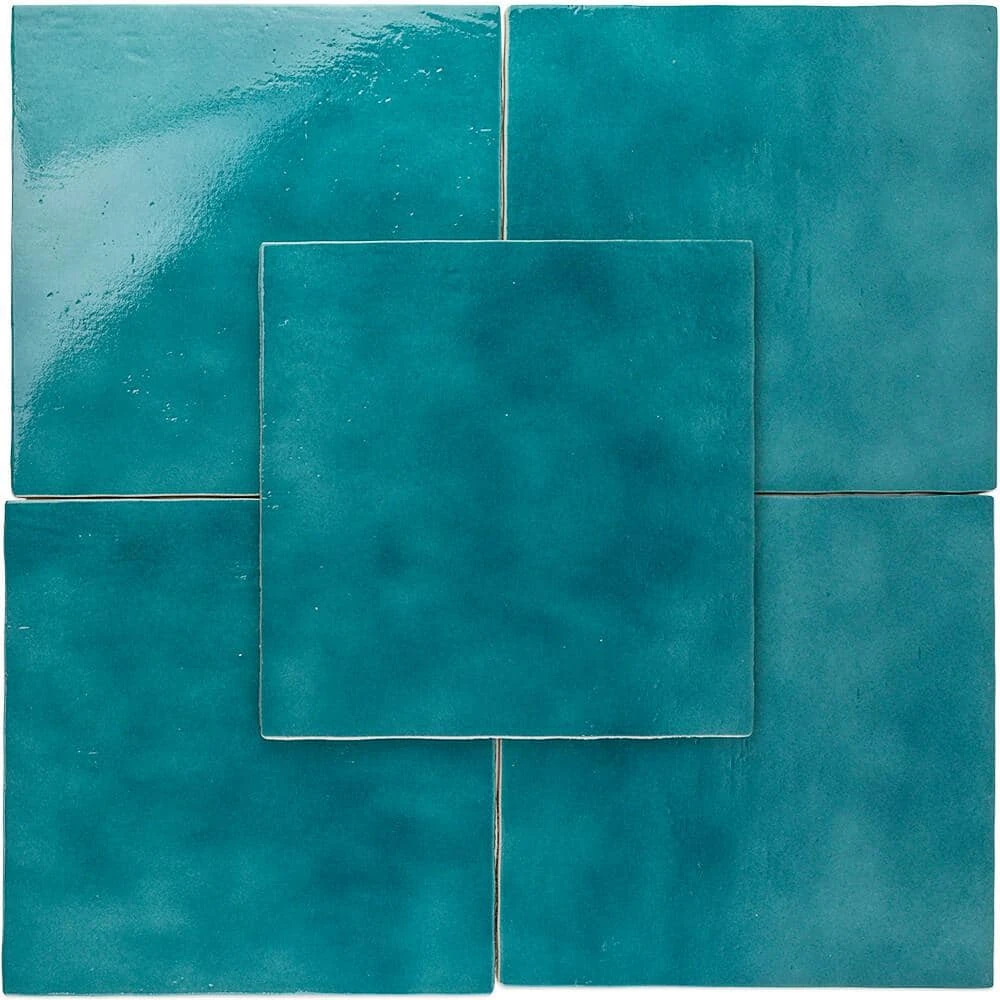 Appaloosa Carribean Blue 14 in. x 14 in. 10mm Polished Porcelain Floor and Wall (8-piece 10.76 sq. ft. / box) by Ivy Hill Tile 5 Appaloosa Carribean Blue 14 in. x 14 in. 10mm Polished Porcelain Floor and Wall (8-piece 10.76 sq. ft. / box) by Ivy Hill Tile - Image 3