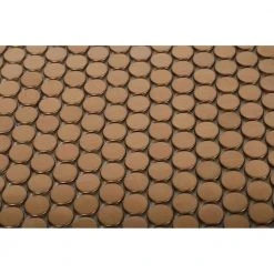 Copper Penny Round 12 in. x 12 in. x 8 mm Stainless Steel Metal Mosaic Wall Tile by Ivy Hill Tile -Tile Elegant Shop copper ivy hill tile metal tile ext3rd101739 1f 1000