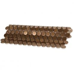 Copper Penny Round 12 in. x 12 in. x 8 mm Stainless Steel Metal Mosaic Wall Tile by Ivy Hill Tile -Tile Elegant Shop copper ivy hill tile metal tile ext3rd101739 44 1000
