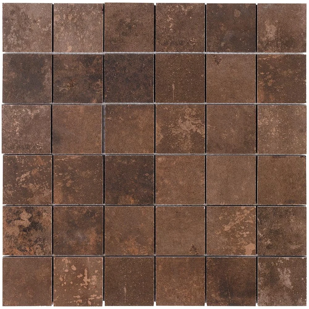 Voyager Copper Metal Look 12.4 in x 12.4 in Porcelain Mosaic Floor and Wall Tile (1.06 sqft / Piece) by Ivy Hill Tile 6 Voyager Copper Metal Look 12.4 in x 12.4 in Porcelain Mosaic Floor and Wall Tile (1.06 sqft / Piece) by Ivy Hill Tile - Image 4