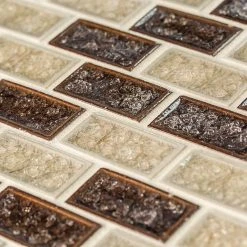 Hazelnut Butter Crackle Cream 12 in. x 11.5 in. Interlocking Glossy Ceramic/Glass Wall Mosaic Tile (4.79 sq. ft./Case) by Jeffrey Court 11 Hazelnut Butter Crackle Cream 12 in. x 11.5 in. Interlocking Glossy Ceramic/Glass Wall Mosaic Tile (4.79 sq. ft./Case) by Jeffrey Court -Tile Elegant Shop cream jeffrey court glass tile 99409 1d 1000