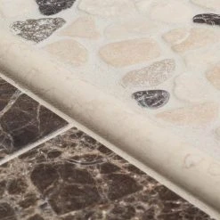 Emperador River Rocks Cream 11.5 in. x 11.5 in. Interlock Travertine/Marble Wall/Floor Mosaic Tile (9.18 sq. ft./Case) by Jeffrey Court 10 Emperador River Rocks Cream 11.5 in. x 11.5 in. Interlock Travertine/Marble Wall/Floor Mosaic Tile (9.18 sq. ft./Case) by Jeffrey Court -Tile Elegant Shop cream jeffrey court marble tile 99049 a0 1000