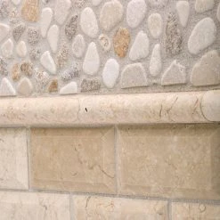 Creama River Rock 11.25 in. x 11.25 in. Honed Marble/ Limestone Floor and Wall Mosaic Tile (8.79 sq. ft./Case) by Jeffrey Court 10 Creama River Rock 11.25 in. x 11.25 in. Honed Marble/ Limestone Floor and Wall Mosaic Tile (8.79 sq. ft./Case) by Jeffrey Court -Tile Elegant Shop cream jeffrey court marble tile 99052 a0 1000 1