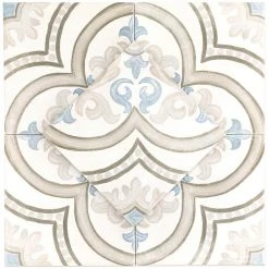 Valencia Daiza Encaustic 8 in. x 8 in. 9mm Matte Porcelain Floor and Wall Tile (26-piece 11.19 sq. ft. / box) by Ivy Hill Tile 12 Valencia Daiza Encaustic 8 in. x 8 in. 9mm Matte Porcelain Floor and Wall Tile (26-piece 11.19 sq. ft. / box) by Ivy Hill Tile -Tile Elegant Shop daiza ivy hill tile porcelain tile ext3rd100972 a0 1000