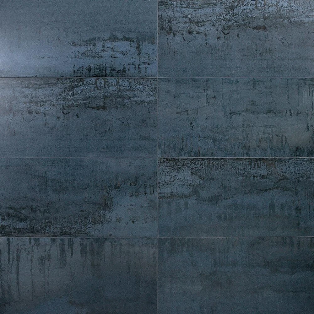 Angela Harris Metallic Dark Blue 12 in. x 24 in. Matte Porcelain Floor and Wall Tile (15.49 Sq. Ft. / Case) by Ivy Hill Tile 3 Angela Harris Metallic Dark Blue 12 in. x 24 in. Matte Porcelain Floor and Wall Tile (15.49 Sq. Ft. / Case) by Ivy Hill Tile