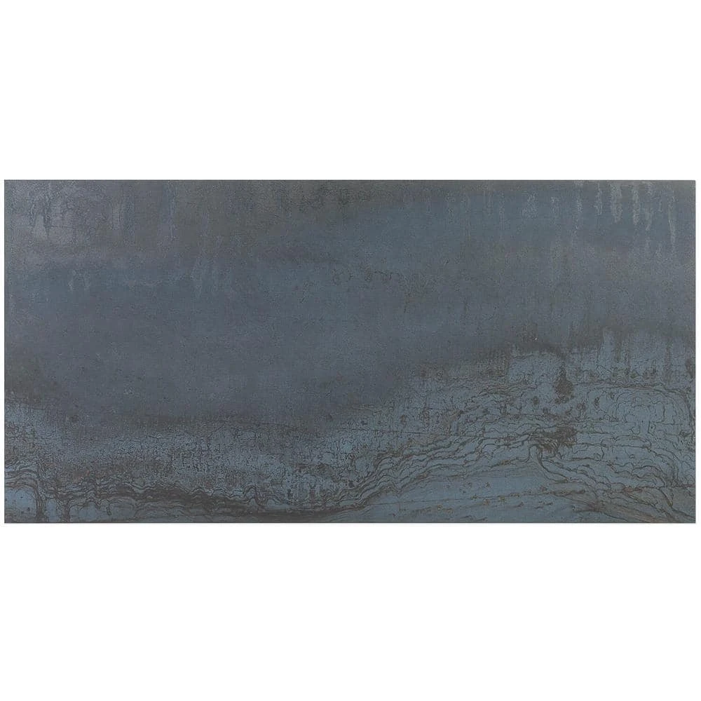 Angela Harris Metallic Dark Blue 12 in. x 24 in. Matte Porcelain Floor and Wall Tile (15.49 Sq. Ft. / Case) by Ivy Hill Tile 5 Angela Harris Metallic Dark Blue 12 in. x 24 in. Matte Porcelain Floor and Wall Tile (15.49 Sq. Ft. / Case) by Ivy Hill Tile - Image 3