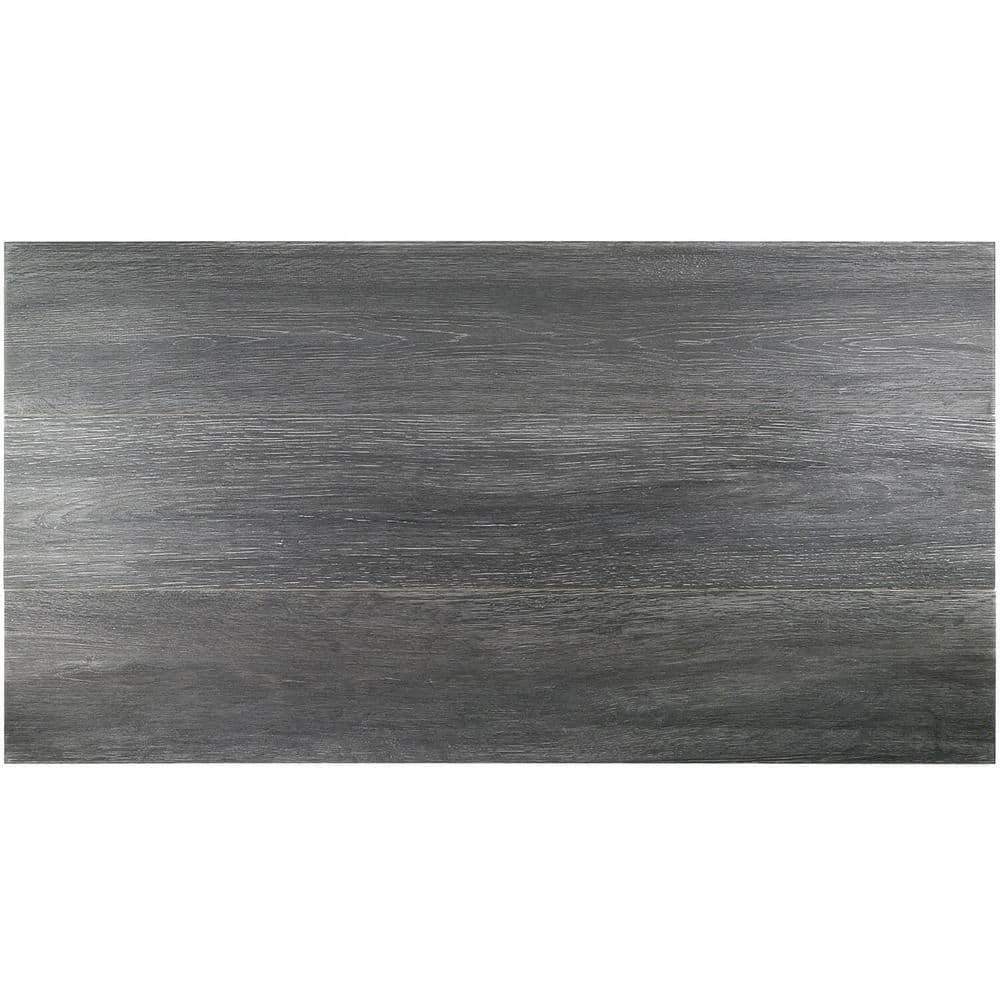Helena Dark Gray 8 in. x 45 in. 10mm Natural Wood Look Porcelain Floor and Wall Tile (5 pieces / 12.26 sq. ft. / box) by Ivy Hill Tile 3 Helena Dark Gray 8 in. x 45 in. 10mm Natural Wood Look Porcelain Floor and Wall Tile (5 pieces / 12.26 sq. ft. / box) by Ivy Hill Tile