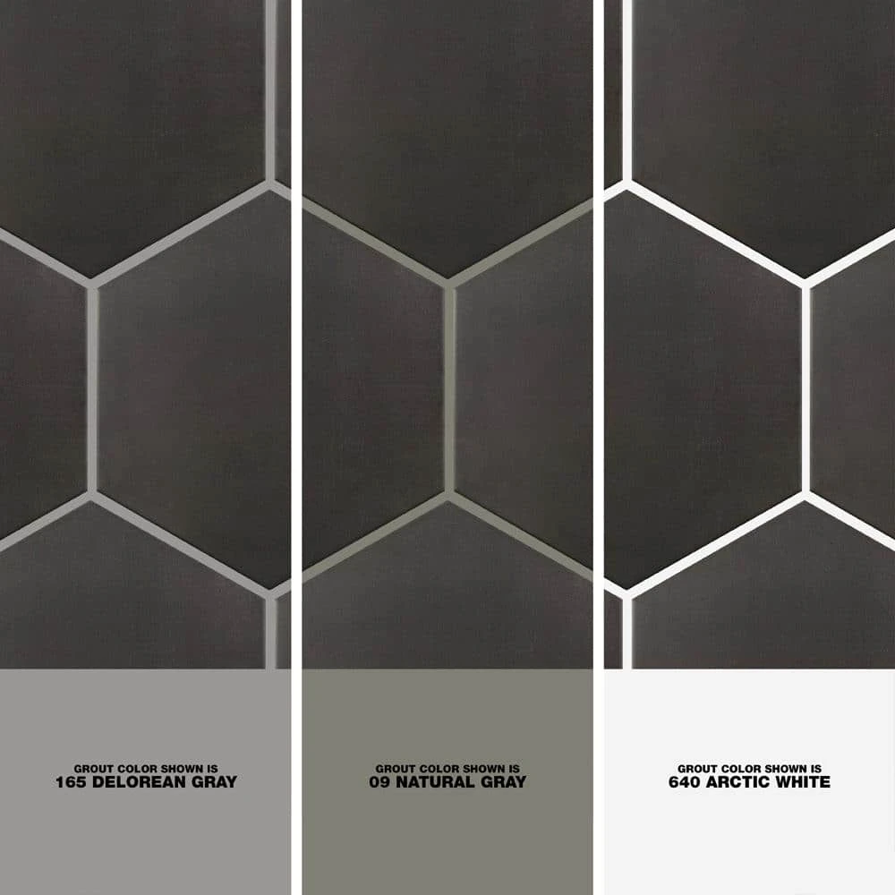 Langston Dark Gray 9.875 in. x 11.375 in. x 10mm Matte Porcelain Floor and Wall Tile (18 pieces / 10.76 sq. ft. / box) by Ivy Hill Tile 6 Langston Dark Gray 9.875 in. x 11.375 in. x 10mm Matte Porcelain Floor and Wall Tile (18 pieces / 10.76 sq. ft. / box) by Ivy Hill Tile - Image 4